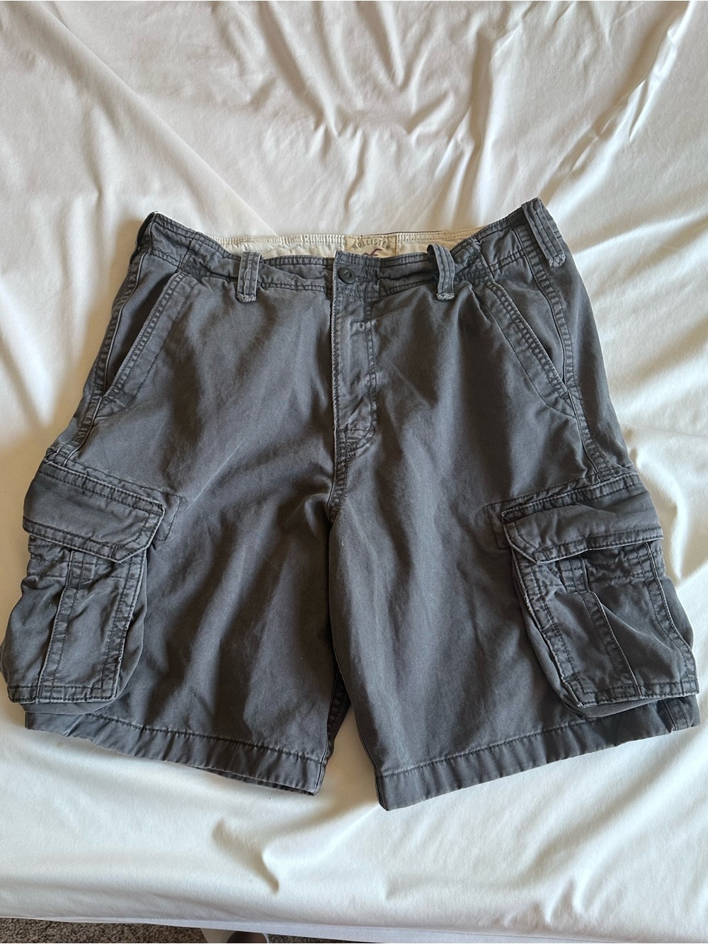 Hollister Charcoal Gray Cargo Shorts